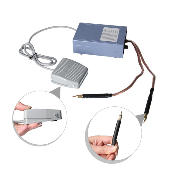 Portable 18650 Battery Spot Welder 5000W High Power Handheld Spot Welding Machine, Style: Footswitch Version US Plug