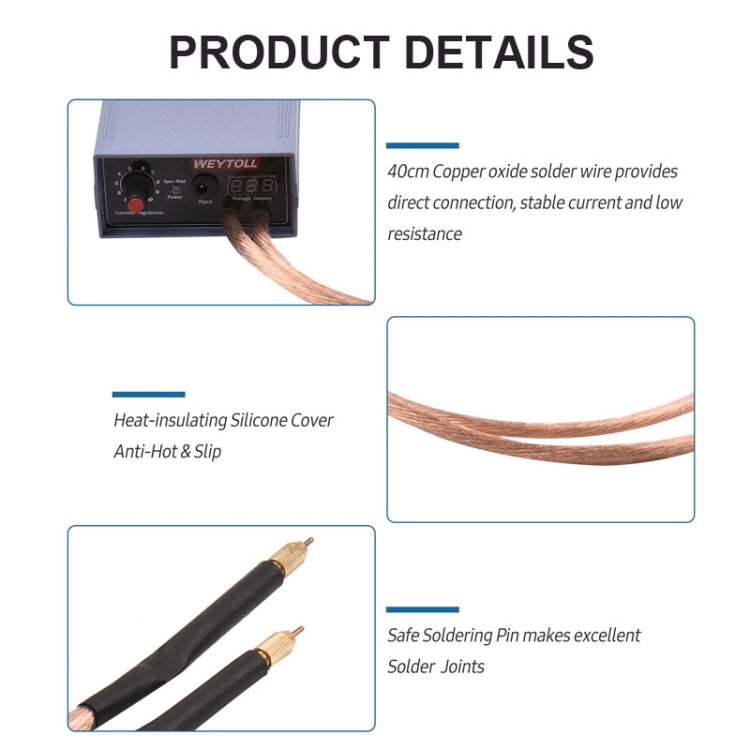 Portable 18650 Battery Spot Welder 5000W High Power Handheld Spot Welding Machine, Style: Automatic Version US Plug