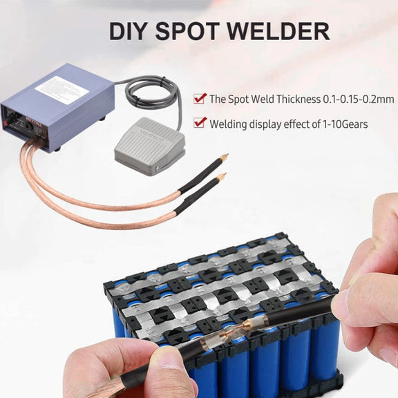 Portable 18650 Battery Spot Welder 5000W High Power Handheld Spot Welding Machine, Style: Automatic Version US Plug