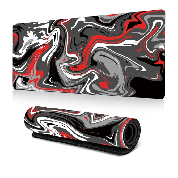 Large Abstract Mouse Pad Gamer Office Computer Desk Mat, Size: 300 x 600 x 2mm(Abstract Fluid 1)