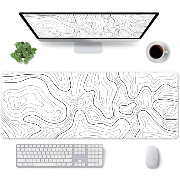 Large Abstract Mouse Pad Gamer Office Computer Desk Mat, Size: 300 x 600 x 2mm(Abstract Fluid 1)
