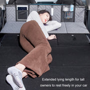 Car Camping Bed Folding Board SUV Rear Row Extension Board For Tesla, Color: Black Embossed