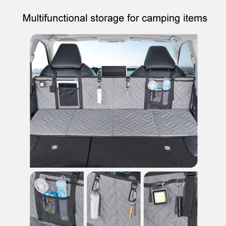 Car Camping Bed Folding Board SUV Rear Row Extension Board For Tesla, Color: Gray Embossed - Seat Accessories by PMC TechLife | Online Shopping South Africa | PMC TechLife | Buy Now Pay Later Mobicred