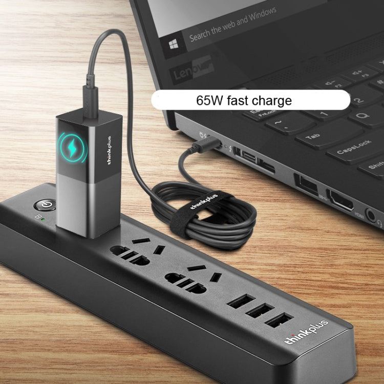 Lenovo Thinkplus YOUNG Lipstick 65W Power Adapter Mobile Phone Tablet PD Fast Charger,CN Plug - free shipping - PMC TechLife - Order now!