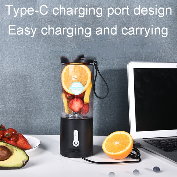 Portable Multifunctional USB Rechargeable Juice Extractor Cup Mini Electrical Juicer(Blue)