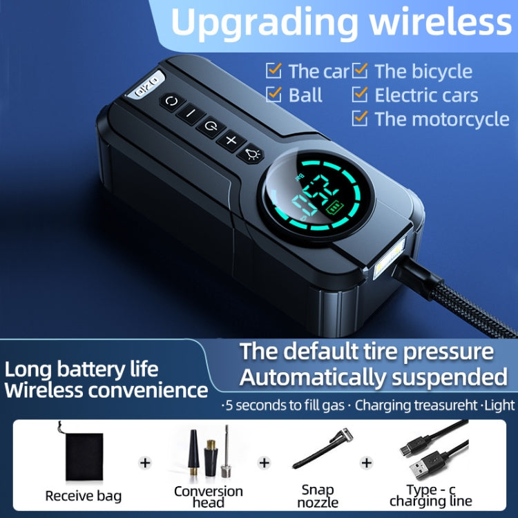 Car Wireless Inflatable Pump Electric Car Tyre 12V High Power Inflator(Upgrade) - free shipping - PMC Jewellery - Order now!