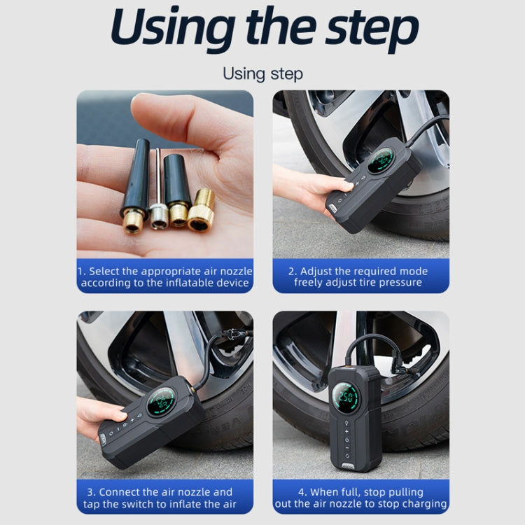 Car Wireless Inflatable Pump Electric Car Tyre 12V High Power Inflator(Upgrade) - free shipping - PMC Jewellery - Order now!