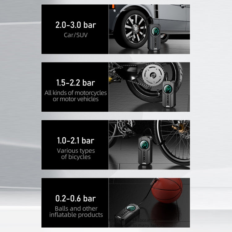 Car Wireless Inflatable Pump Electric Car Tyre 12V High Power Inflator(Upgrade) - free shipping - PMC Jewellery - Order now!
