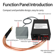 8000W High Power 18650 Battery Handheld Spot Welding Machine, Style: Automatic Version US Plug