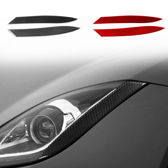 For Jaguar F-TYPE 2013+ Universal Light Eyebrow Sticker For Left And Right Drive(Black)
