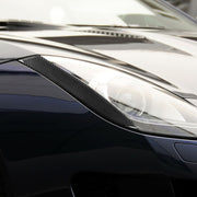 For Jaguar F-TYPE 2013+ Universal Light Eyebrow Sticker For Left And Right Drive(Black)
