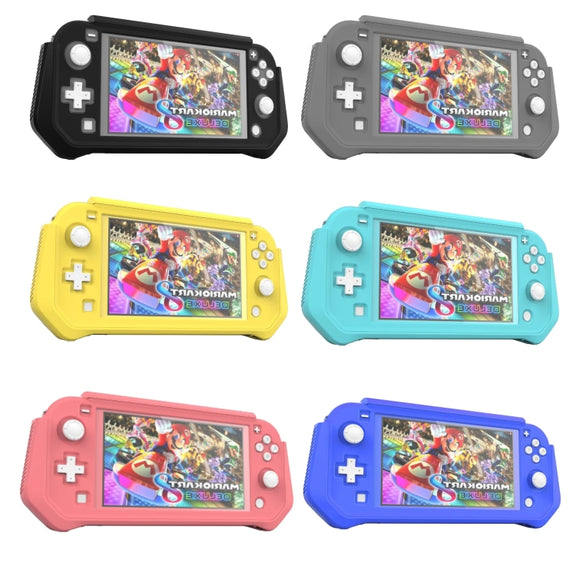 For Nintendo Switch Lite Full Cover Protective Shell TPU Console Case(Gray)