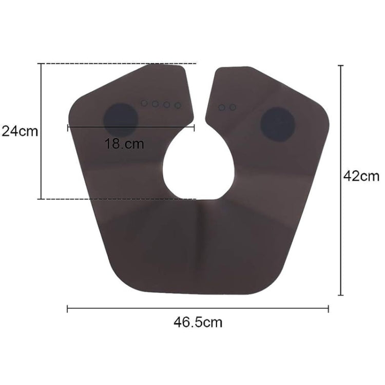 Hair Cutting Adjustable Shawl Capes Silicone Hairdressing Pad Neck Wrap Guard for Salon, Spec: Large Gray - free shipping - PMC TechLife - Order now!