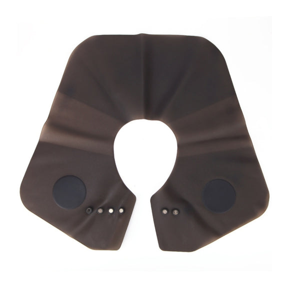 Hair Cutting Adjustable Shawl Capes Silicone Hairdressing Pad Neck Wrap Guard for Salon, Spec: Large Gray