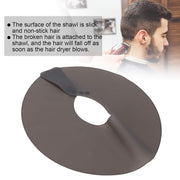 Hair Cutting Adjustable Shawl Capes Silicone Hairdressing Pad Neck Wrap Guard for Salon, Spec: Small Red