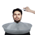 PE Material Haircut Cape 60cm Umbrella Design Salon Hairdressing Cloak For Hair Dye Perm(Gray) - Hair Trimmer by PMC TechLife | Online Shopping South Africa | PMC TechLife