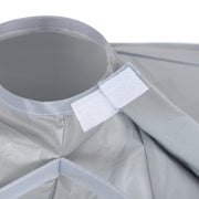 PE Material Haircut Cape 60cm Umbrella Design Salon Hairdressing Cloak For Hair Dye Perm(Gray)