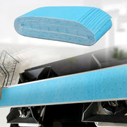 10pcs /Pack Disposable Oil Groove Suction Paper for Cooker Hoods, Spec:  7x90cm Thickened
