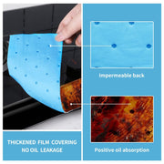 10pcs /Pack Disposable Oil Groove Suction Paper for Cooker Hoods, Spec:  7x90cm Thickened