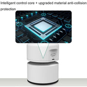 Desktop Mini Vacuum Cleaner USB Rechargeable Office Home Portable Paper Cleaner(White)