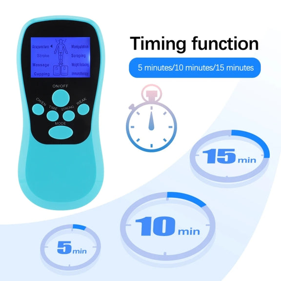 Multifunctional Low Frequency Pulse Meridian Physiotherapy Massage Instrument, Color: White Upgrade