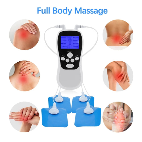 Multifunctional Low Frequency Pulse Meridian Physiotherapy Massage Instrument, Color: White Standard