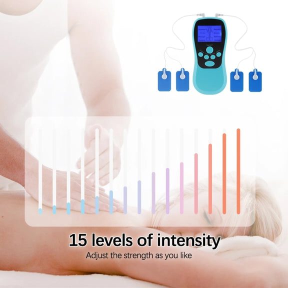 Multifunctional Low Frequency Pulse Meridian Physiotherapy Massage Instrument, Color: Blue Standard