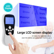 Multifunctional Low Frequency Pulse Meridian Physiotherapy Massage Instrument, Color: White Standard