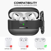AhaStyle WG75-PRO For AirPods Pro Split TPU+Aluminum Alloy Combination Protective Cover(Gray)