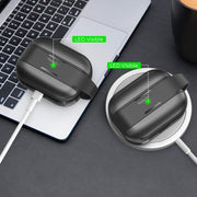 AhaStyle WG75-PRO For AirPods Pro Split TPU+Aluminum Alloy Combination Protective Cover(Blue)