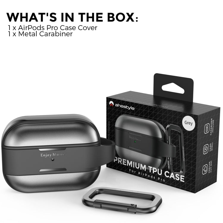 AhaStyle WG75-PRO For AirPods Pro Split TPU+Aluminum Alloy Combination Protective Cover(Blue) - free shipping - PMC Jewellery - Order now!