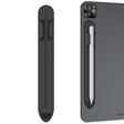 AhaStyle PT112 For Apple Pencil 1 / 2 Handwritten Pen Silicone Storage Groove Magnetic Silicone Pen Holder(Black) - free shipping - PMC Jewellery - Order now!