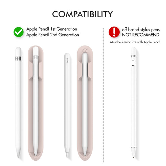 AhaStyle PT112 For Apple Pencil 1 / 2 Handwritten Pen Silicone Storage Groove Magnetic Silicone Pen Holder(Blue)