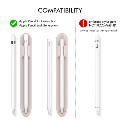 AhaStyle PT112 For Apple Pencil 1 / 2 Handwritten Pen Silicone Storage Groove Magnetic Silicone Pen Holder(Black) - free shipping - PMC Jewellery - Order now!