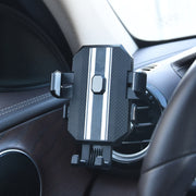 Knob Type Car Air Conditioner Air Outlet Navigation Mobile Phone Holder(Grey)