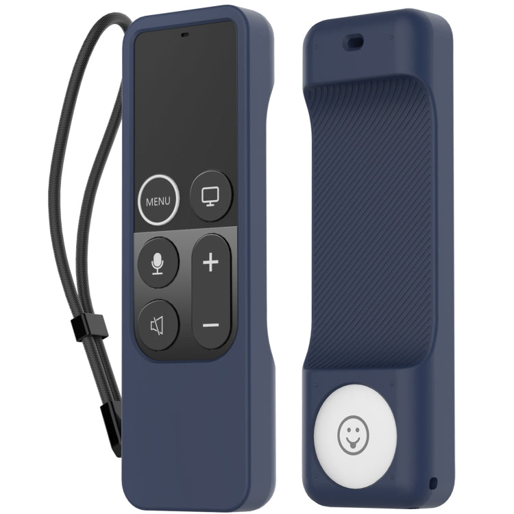 For Apple TV HD / 4K+AirTag AhaStyle PT157 Remote Control Tracker 2 In 1 Silicone Protective Cover(Midnight Blue) - Remote Control Covers by AhaStyle | Online Shopping South Africa | PMC TechLife | Buy Now Pay Later Mobicred