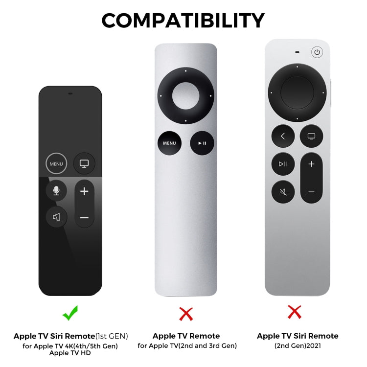 For Apple TV HD / 4K+AirTag AhaStyle PT157 Remote Control Tracker 2 In 1 Silicone Protective Cover(Midnight Blue) - Remote Control Covers by AhaStyle | Online Shopping South Africa | PMC TechLife | Buy Now Pay Later Mobicred