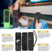 For Apple TV HD / 4K+AirTag AhaStyle PT175 Remote Control Tracker 2 In 1 Silicone Protective Cover(Luminous Green)