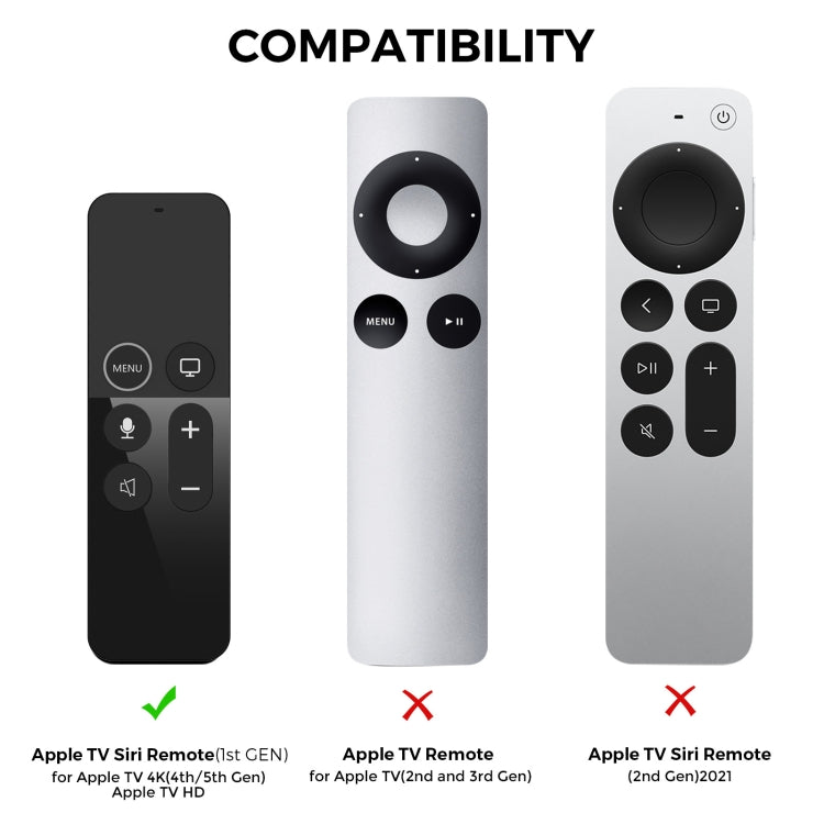 For Apple TV HD / 4K+AirTag AhaStyle PT175 Remote Control Tracker 2 In 1 Silicone Protective Cover(Black) - Remote Control Covers by AhaStyle | Online Shopping South Africa | PMC TechLife | Buy Now Pay Later Mobicred