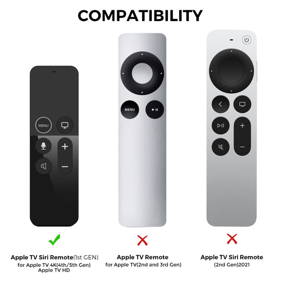 For Apple TV HD / 4K+AirTag AhaStyle PT175 Remote Control Tracker 2 In 1 Silicone Protective Cover(Luminous Green)