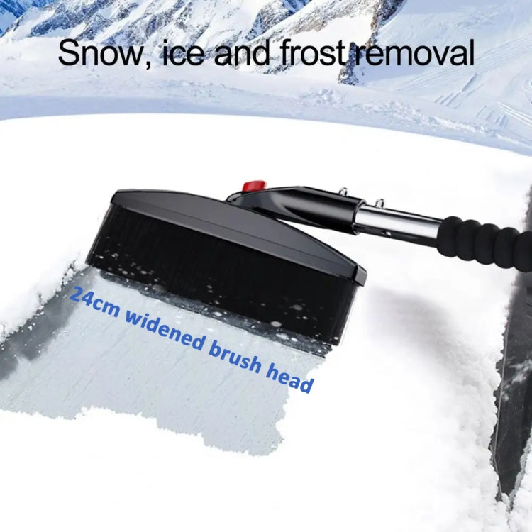 3-in-1 Car Snow Shovel Brush Kit Stainless Steel Retractable Ice Scraper(Silver) - Ice Scraper by PMC TechLife | Online Shopping South Africa | PMC TechLife | Buy Now Pay Later Mobicred