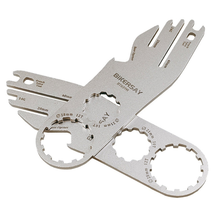 BIKERSAY BT039M 7 In 1 Bicycle Disc Brake Piece Correction Multifunction Wrench Repair Tools - Maintenance tools by BIKERSAY | Online Shopping South Africa | PMc TechLife | Buy Now Pay Later Mobicred