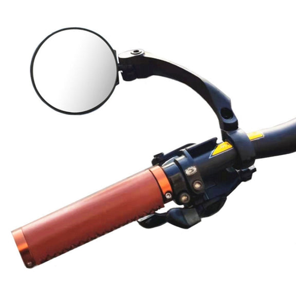 Motorcycle Wide View Rear View Mirror Bicycle Reflector, Color: Round Left