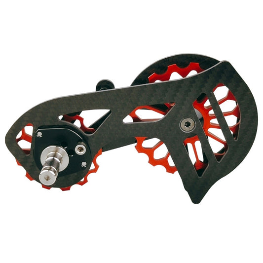 Carbon Fiber Guide Wheel For Road Bike Bicycle Bearing Rear Derailleur Guide Wheel Parts, Model Number: SD3 Red - free shipping - PMC Jewellery - Order now!