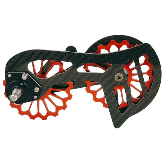 Carbon Fiber Guide Wheel For Road Bike Bicycle Bearing Rear Derailleur Guide Wheel Parts, Model Number: SD6 Red - free shipping - PMC Jewellery - Order now!