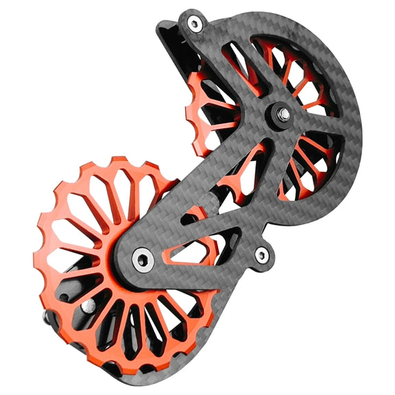 Carbon Fiber Guide Wheel For Road Bike Bicycle Bearing Rear Derailleur Guide Wheel Parts, Model Number: SD4 Black
