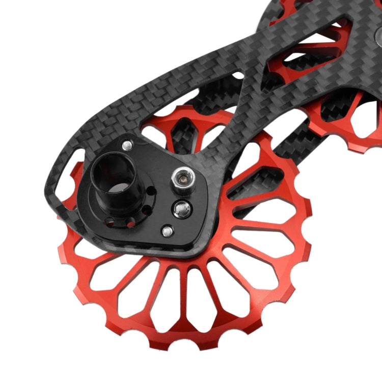Carbon Fiber Guide Wheel For Road Bike Bicycle Bearing Rear Derailleur Guide Wheel Parts, Model Number: SD2 Black