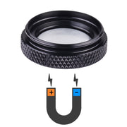 For AirTag Tracker Magnetic Protective Cover Anti-lost Hidden Shell Case(Black)
