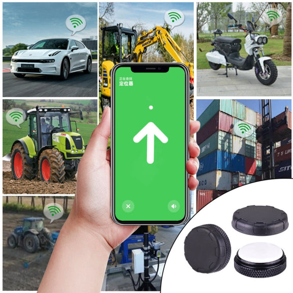 For AirTag Tracker Magnetic Protective Cover Anti-lost Hidden Shell Case(Black)