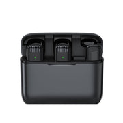 One To Two Outdoor Recording Lavalier Microphone Noise Canceling Wireless Mic For Live Streaming, Interface: 8 Pin